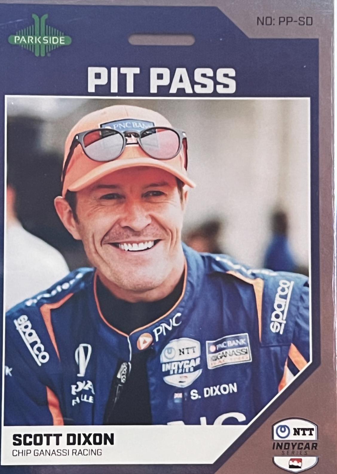 Scott Dixon #PP-SD Racing Cards 2024 Parkside NTT IndyCar Pit Pass