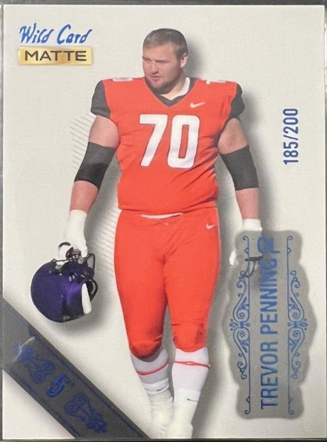Trevor Penning #MB-115 2022 Wild Card Matte Football
