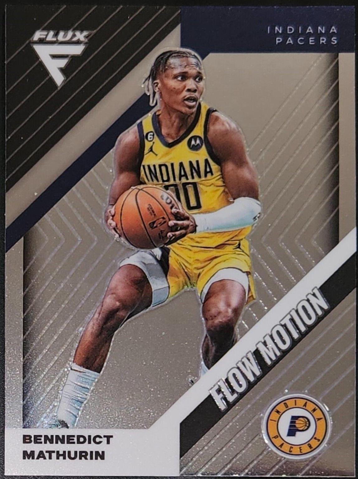 Bennedict Mathurin #5 Basketball Cards 2022 Panini Flux Flow Motion