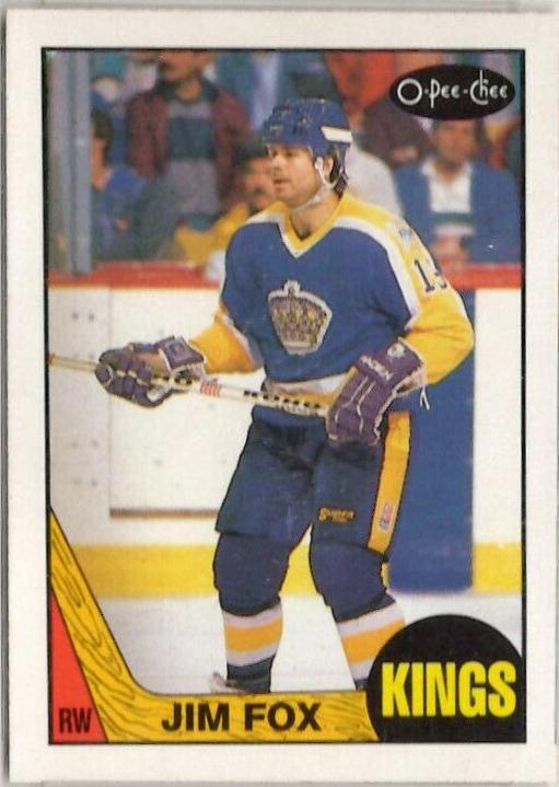 Jim Fox #75 1987 O Pee Chee Hockey