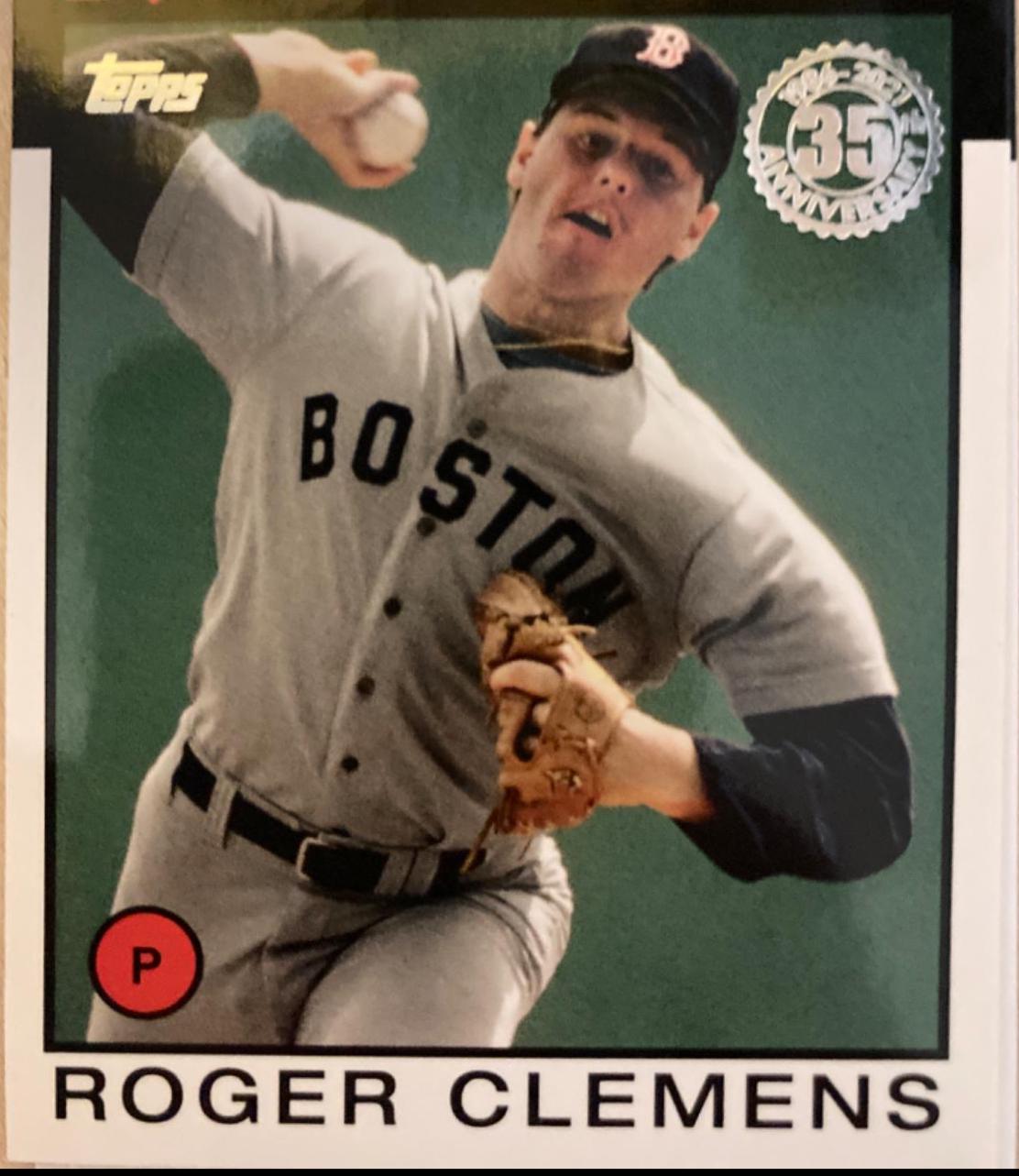 Roger Clemens #86B-40 2021 Topps 1986 35th Anniversary Baseball