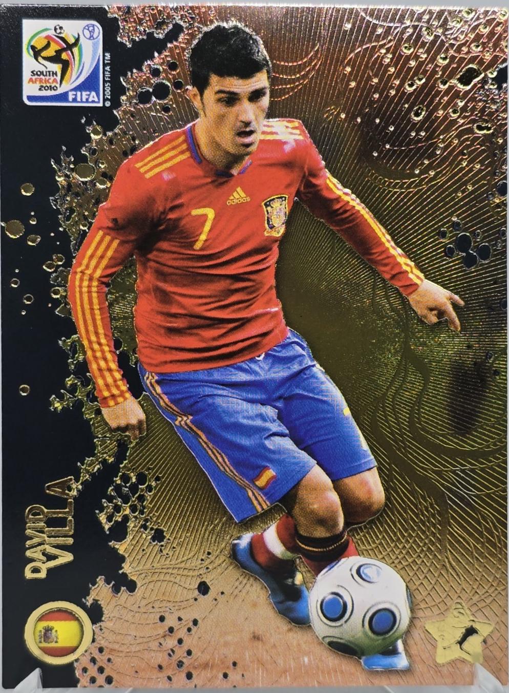 David Villa #99 2010 Panini World Cup South Africa Soccer