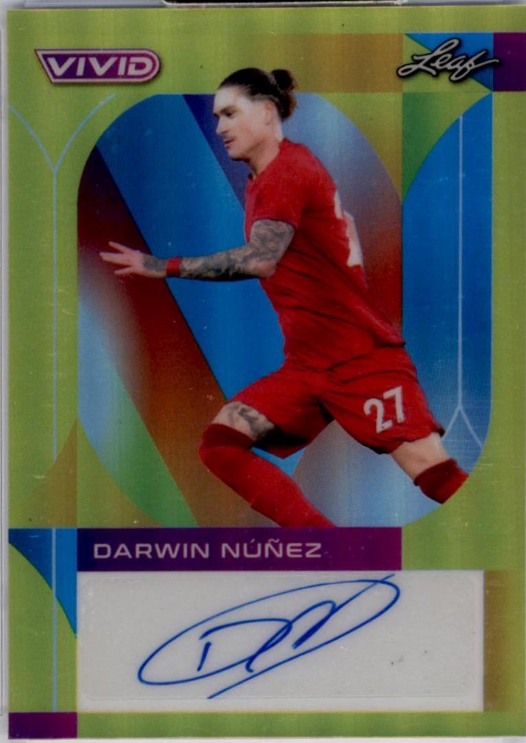 Darwin Nunez #BA-DN1 2022 Leaf Vivid Autographs Soccer
