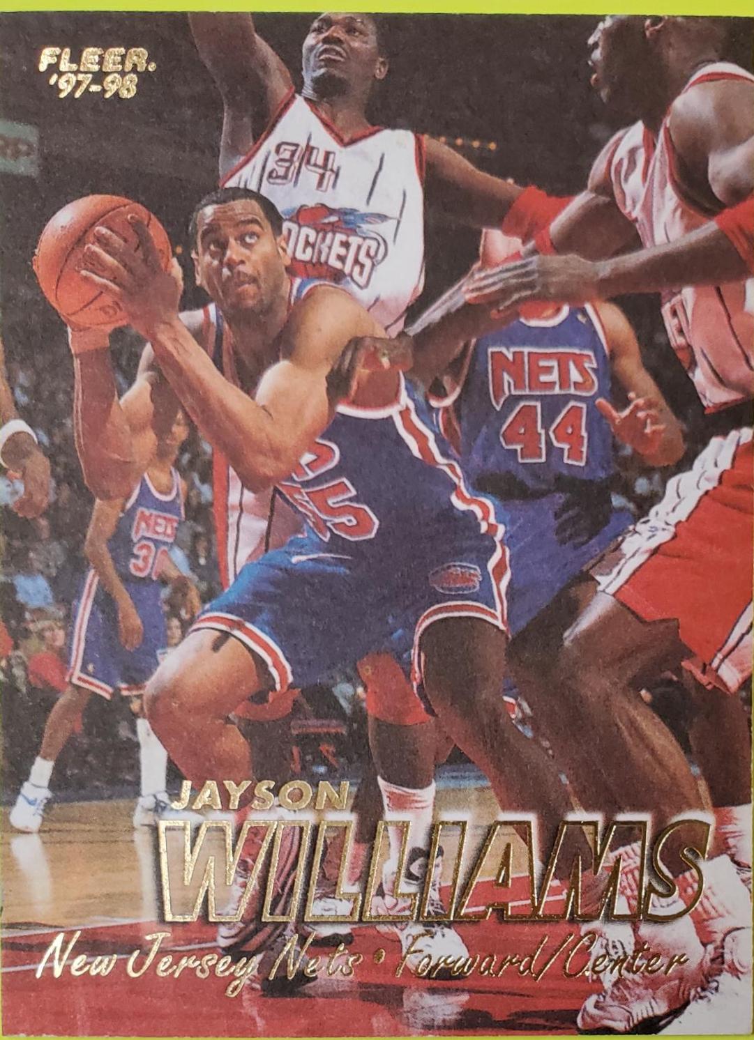 Jayson Williams #16 Basketball Cards 1997 Fleer