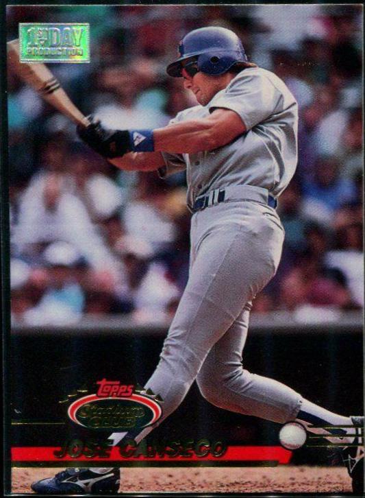 Jose Canseco #499 1993 Stadium Club 1st Day Production Baseball