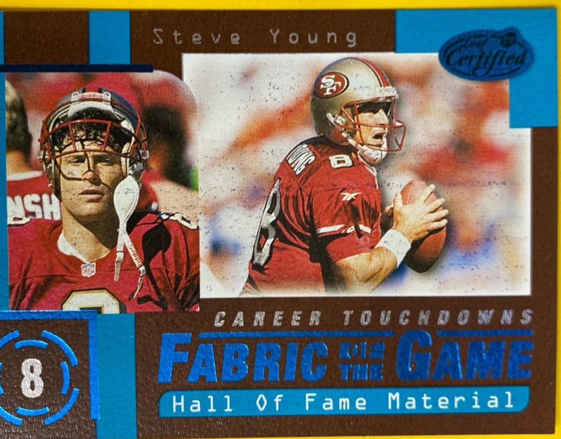 Steve Young #FG30 1999 Leaf Certified Football Fabric of the Game