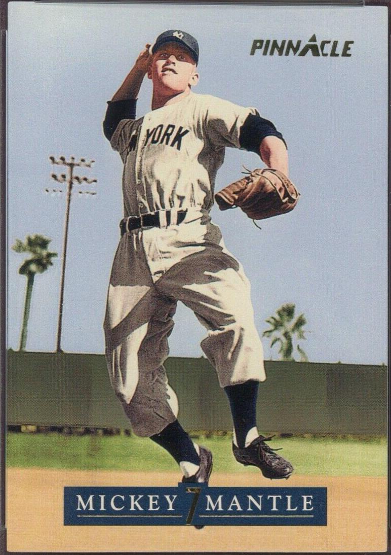 Shortstop #9 Baseball Cards 1992 Pinnacle Mickey Mantle