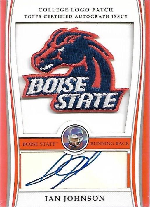 Ian Johnson #ALP-IJ Football Cards 2009 Bowman Draft College Logo Patch Autographs