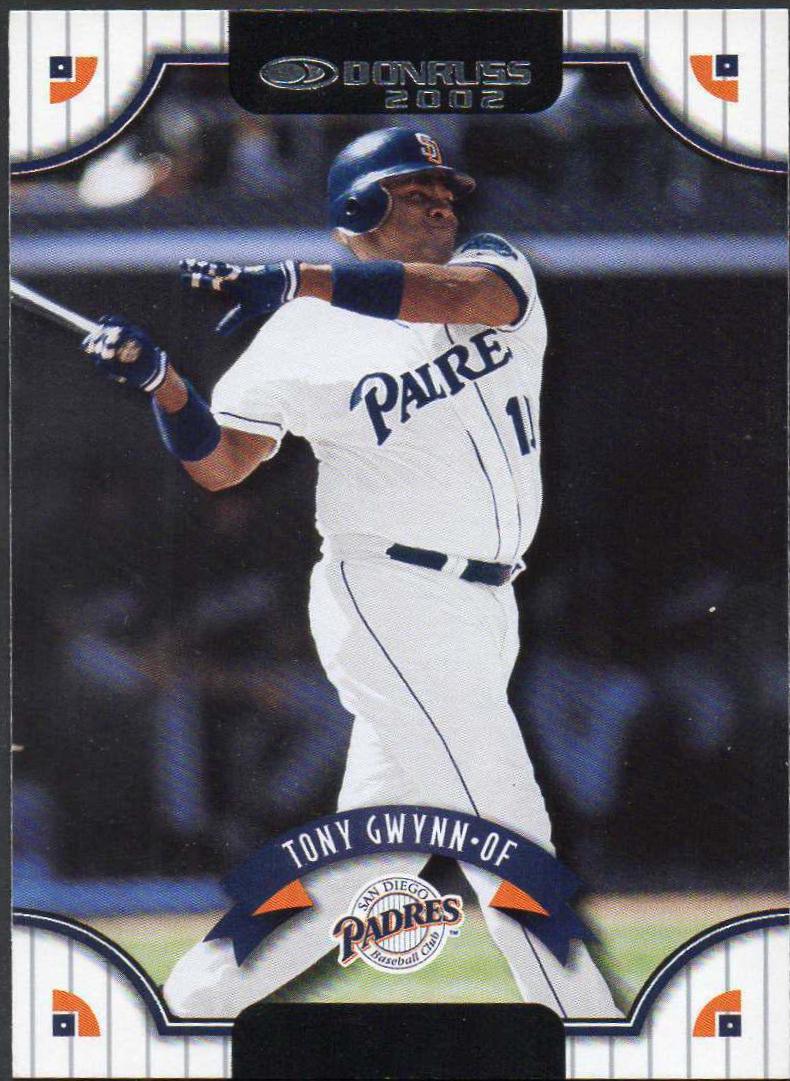 Tony Gwynn #19 Baseball Cards 2002 Donruss