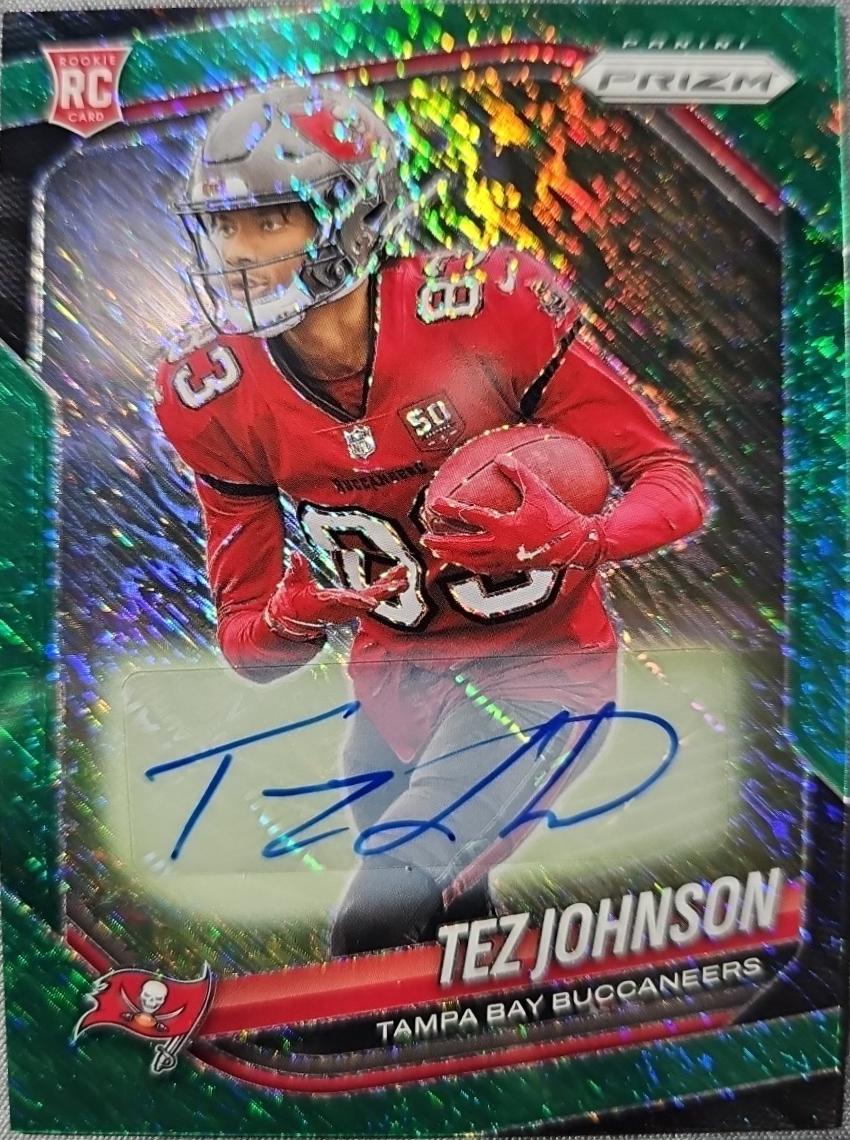 Tez Johnson [Rookie Autograph Green Shimmer] #381