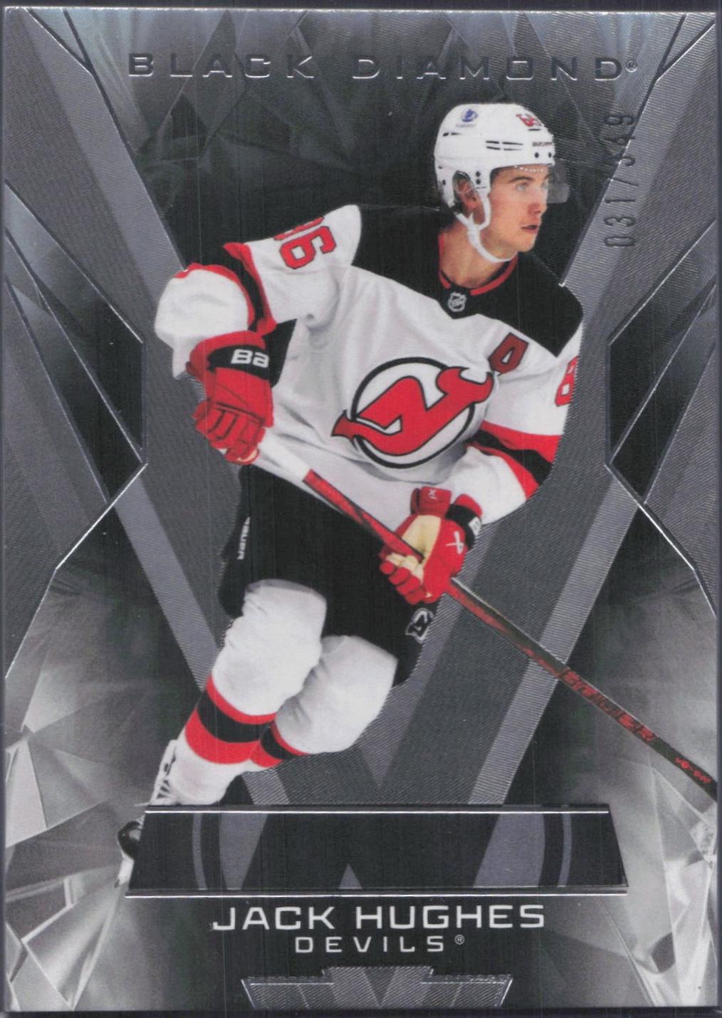Jack Hughes #BDB-JH 2025-26 Upper Deck Black Diamond Hockey