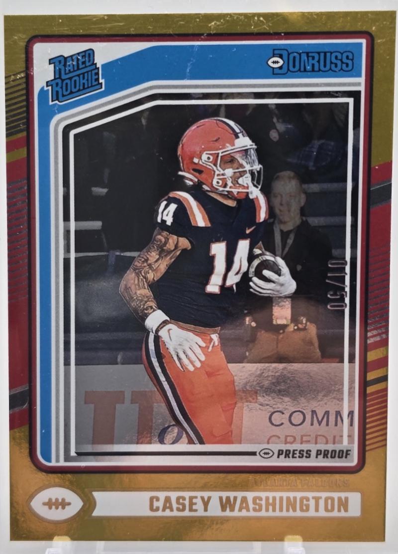 Casey Washington [Gold Press Proof] #392