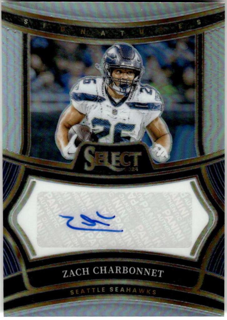 Zach Charbonnet #SP-ZCT 2024 Panini Select Signatures Prizm Football