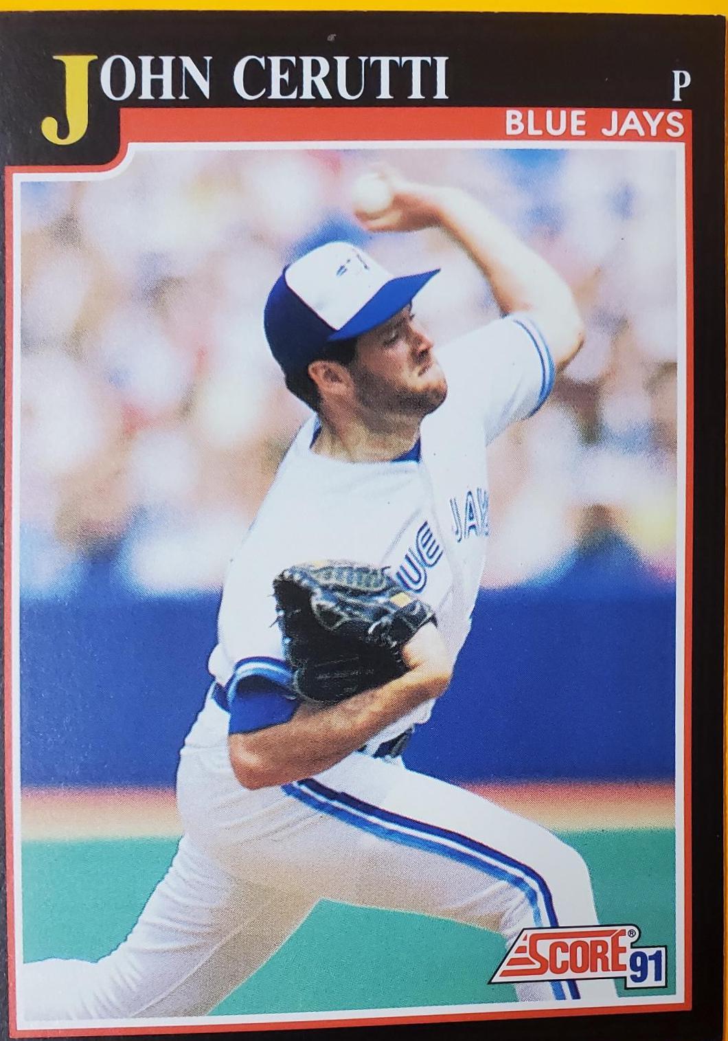 John Cerutti #786 Baseball Cards 1991 Score Blue Jays