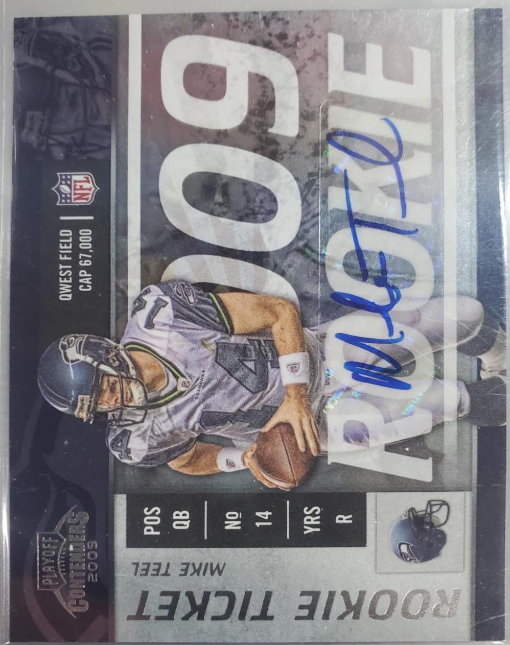 Mike Teel #189 2009 Playoff Contenders Football