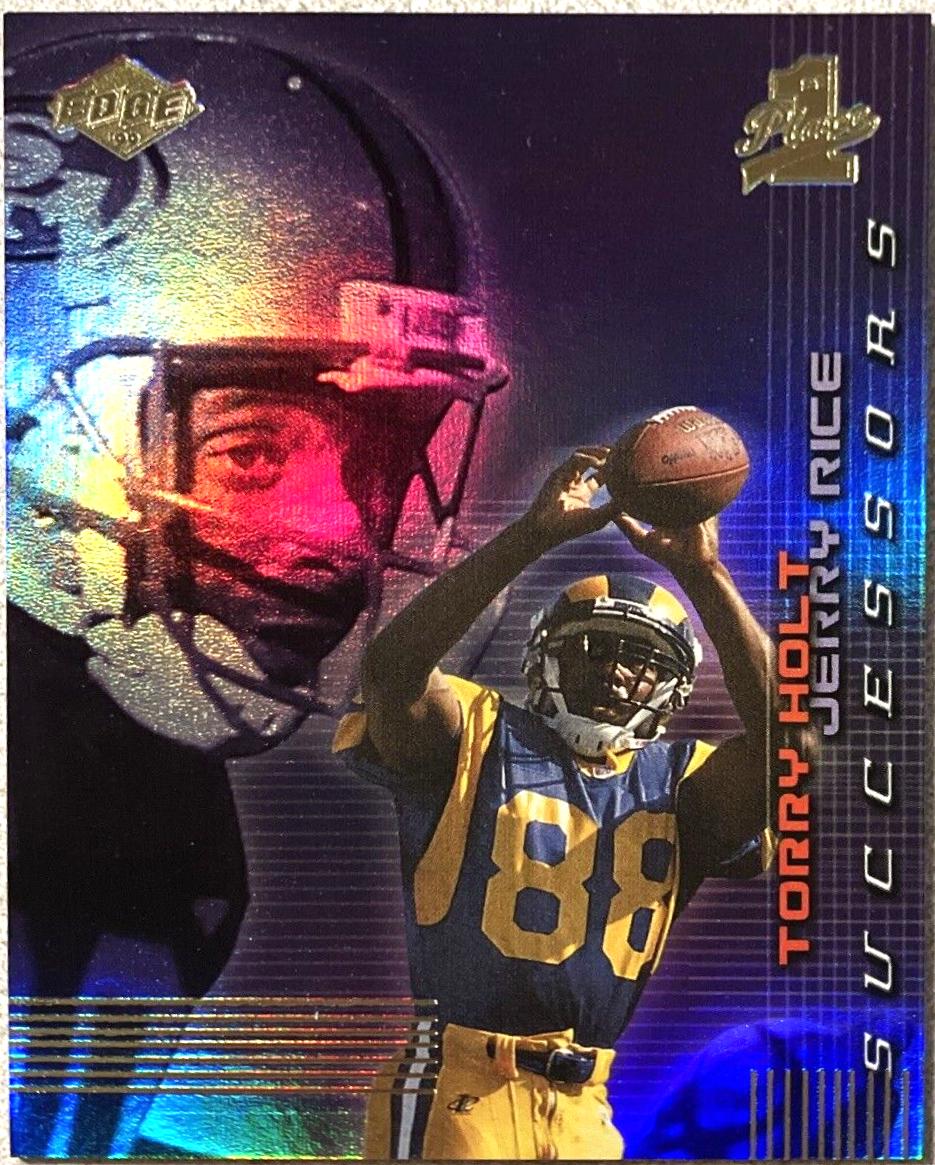 Torry Holt/Jerry Rice #S14 Football Cards 1999 Collector's Edge 1st Place Successors