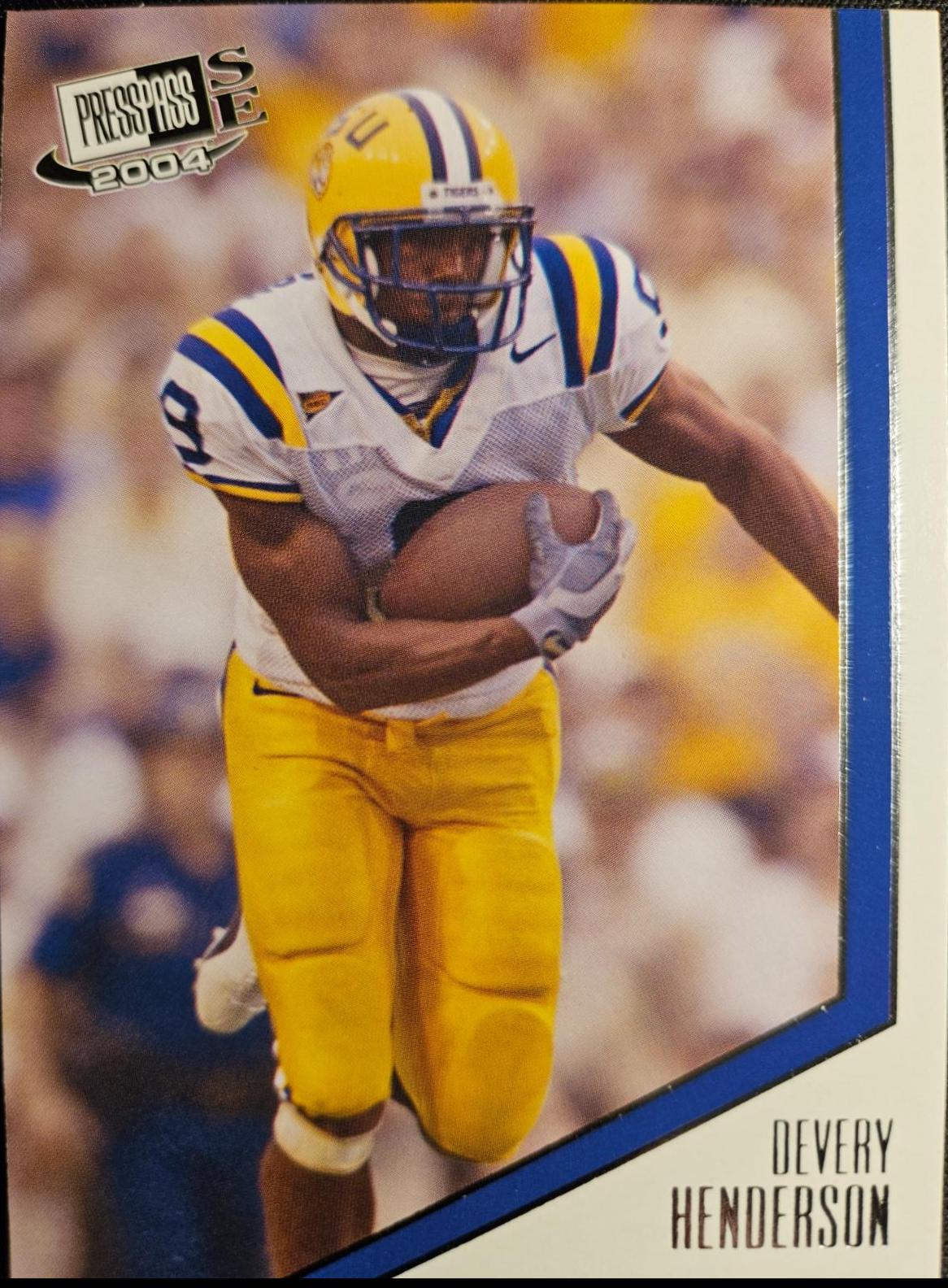 Devery Henderson #12 2004 Press Pass Se Football