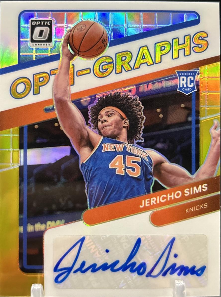 Jericho Sims #OG-JSM 2021 Panini Donruss Optic Opti Graphs Basketball
