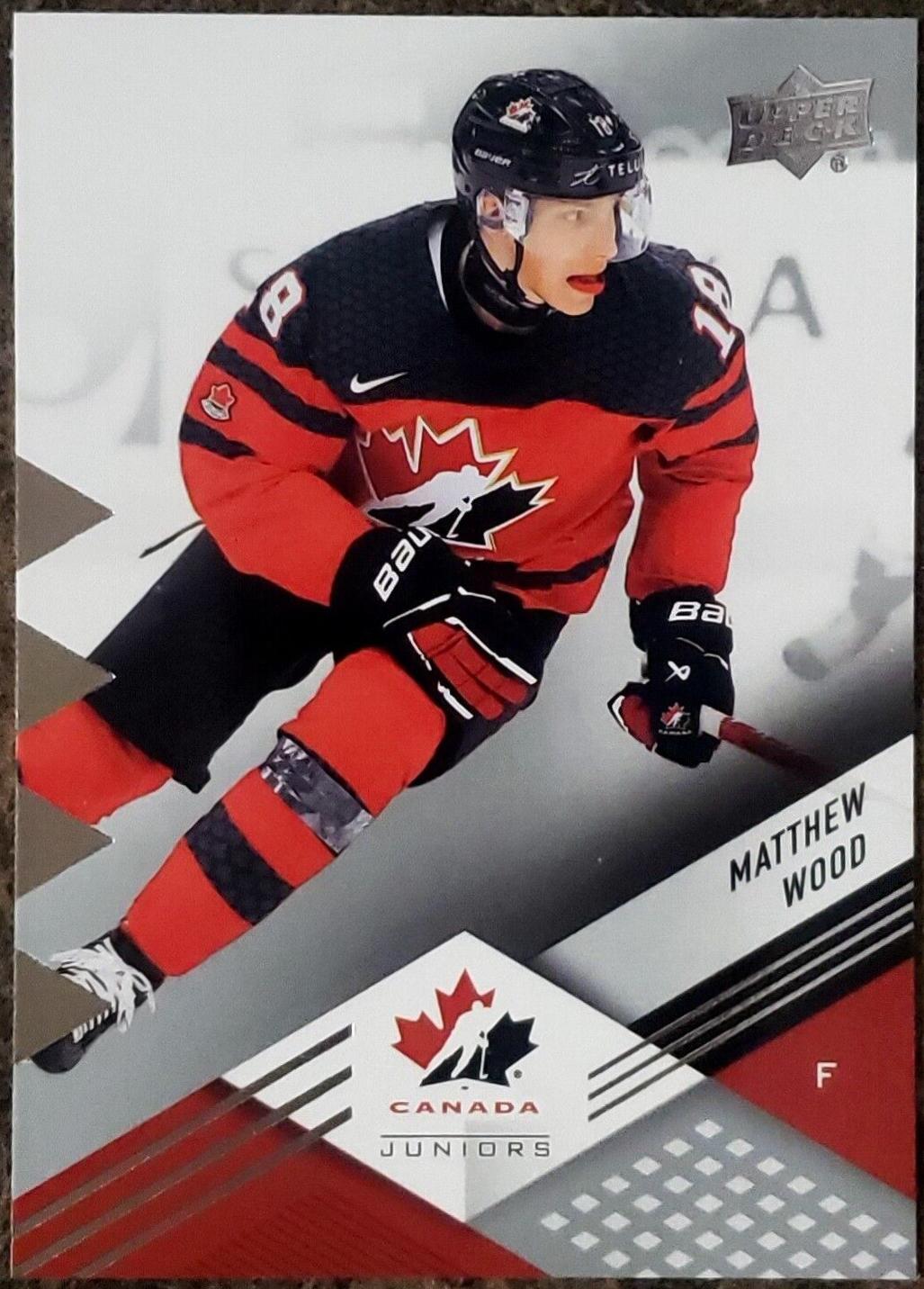 Matthew Wood #5 2024 Upper Deck Team Canada Juniors Hockey