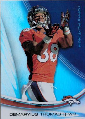 Demaryius Thomas #3 Football Cards 2013 Topps Platinum
