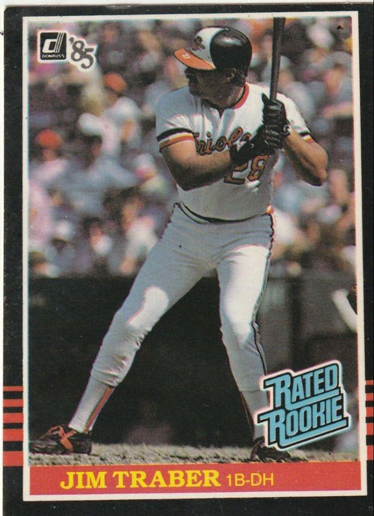 Jim Traber #45 Baseball Cards 1985 Donruss