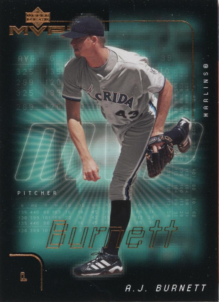 A.J. Burnett #234 Baseball Cards 2002 Upper Deck MVP