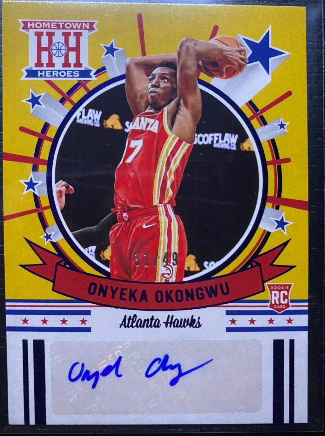 Onyeka Okongwu #HH-ONY 2020-21 Panini Chronicles Basketball Hometown Heroes Rookie Autographs