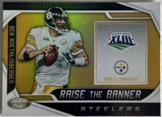 Ben Roethlisberger #RTB-BR Football Cards 2019 Panini Certified Raise the Banner