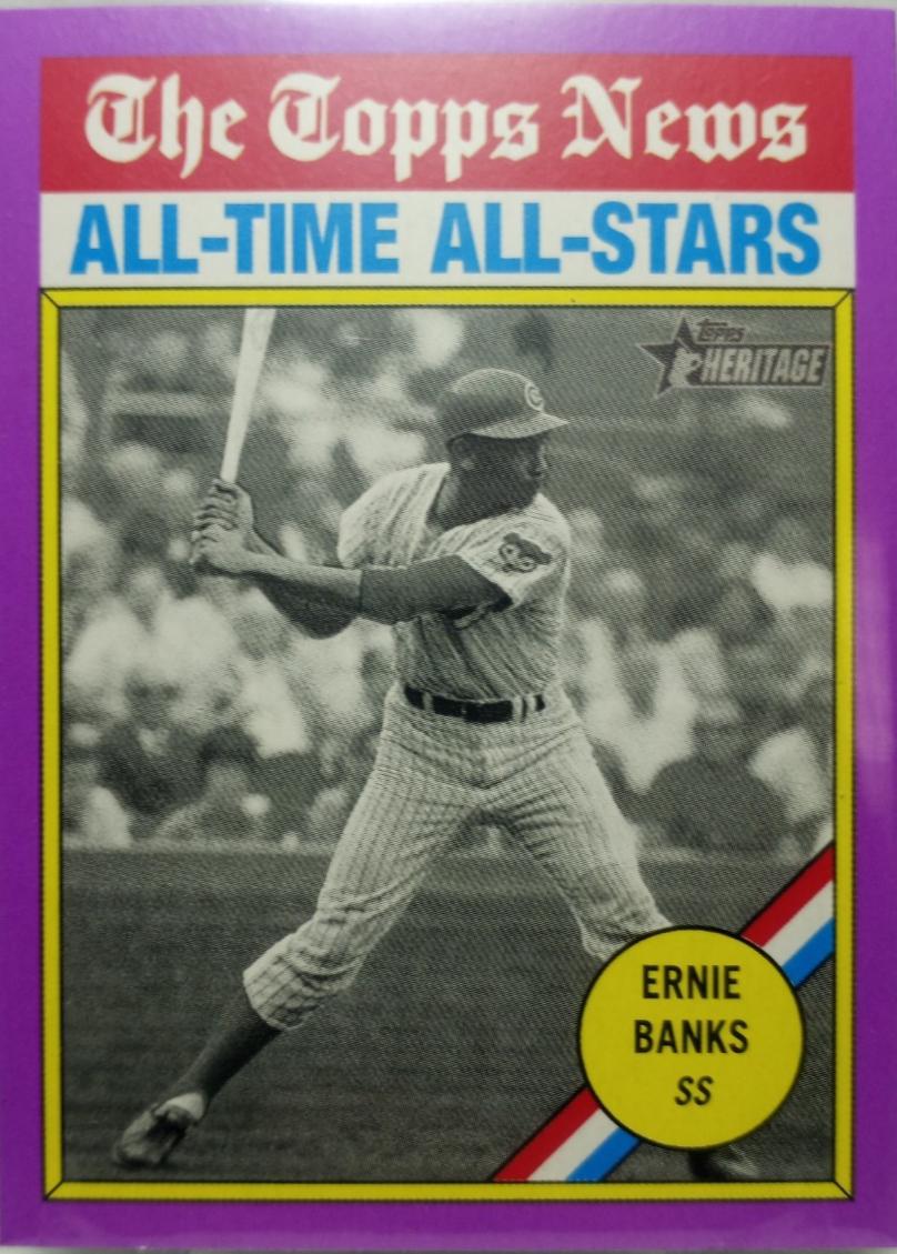 Ernie Banks [Light Purple Border] #343