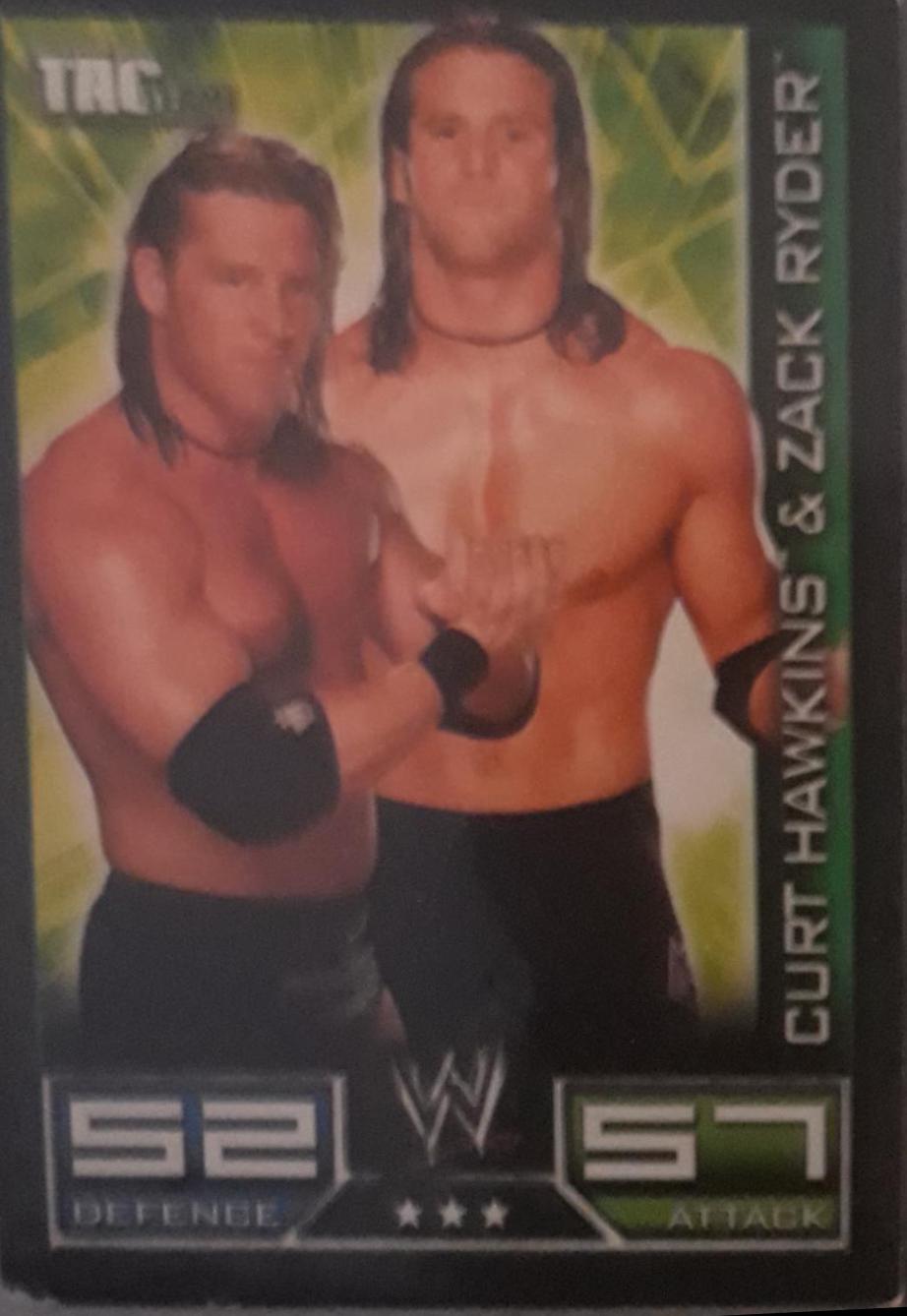 Curt Hawkins, Zack Ryder Wrestling Cards 2008 Topps WWE Slam Attax
