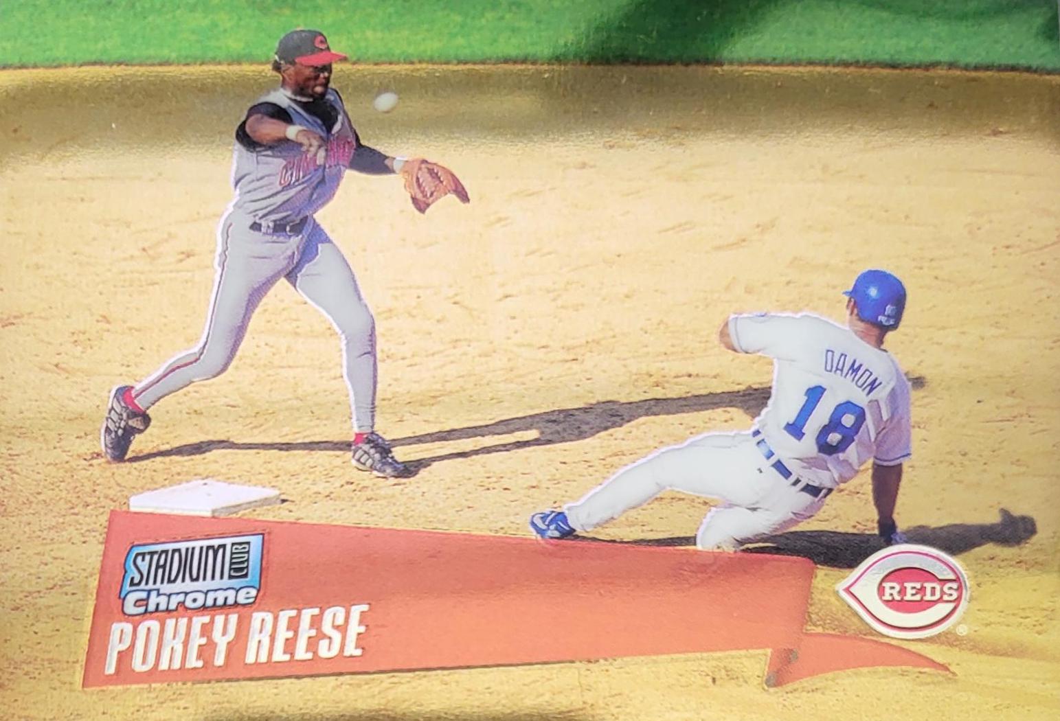 Pokey Reese Baseball Cards 2000 Stadium Club Chrome