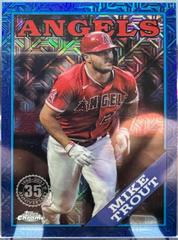 Mike Trout [Blue] #T88CU-33 Baseball Cards 2023 Topps Update 1988 Chrome 35th Anniversary Prices