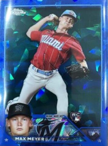 Max Meyer #388 2023 Topps Chrome Sapphire Baseball