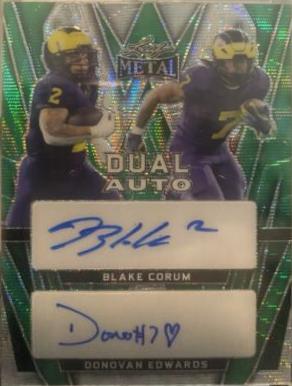 Blake Corum / Donovan Edwards [Green Wave] #DA-3