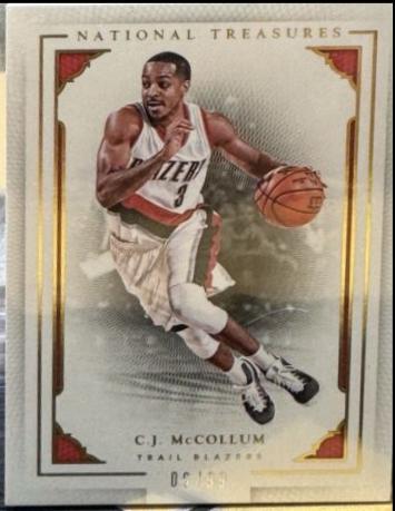 C.J. McCollum #63 2015-16 Panini National Treasures Basketball