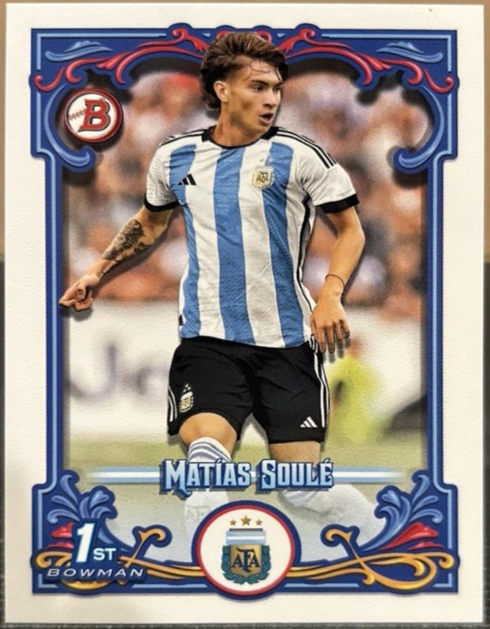 Matias Soule #32 2023 Topps Argentina Fileteado Soccer