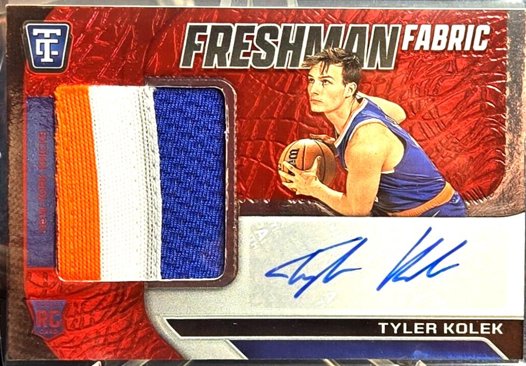 Tyler Kolek #FFS-KOL 2024 Panini Totally Certified Freshman Fabric Signature Basketball