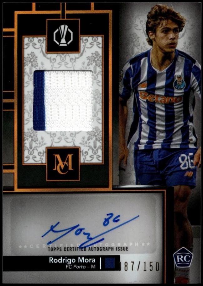 Rodrigo Mora #MRA-RM 2024 Topps Museum UEFA Rookie Autograph