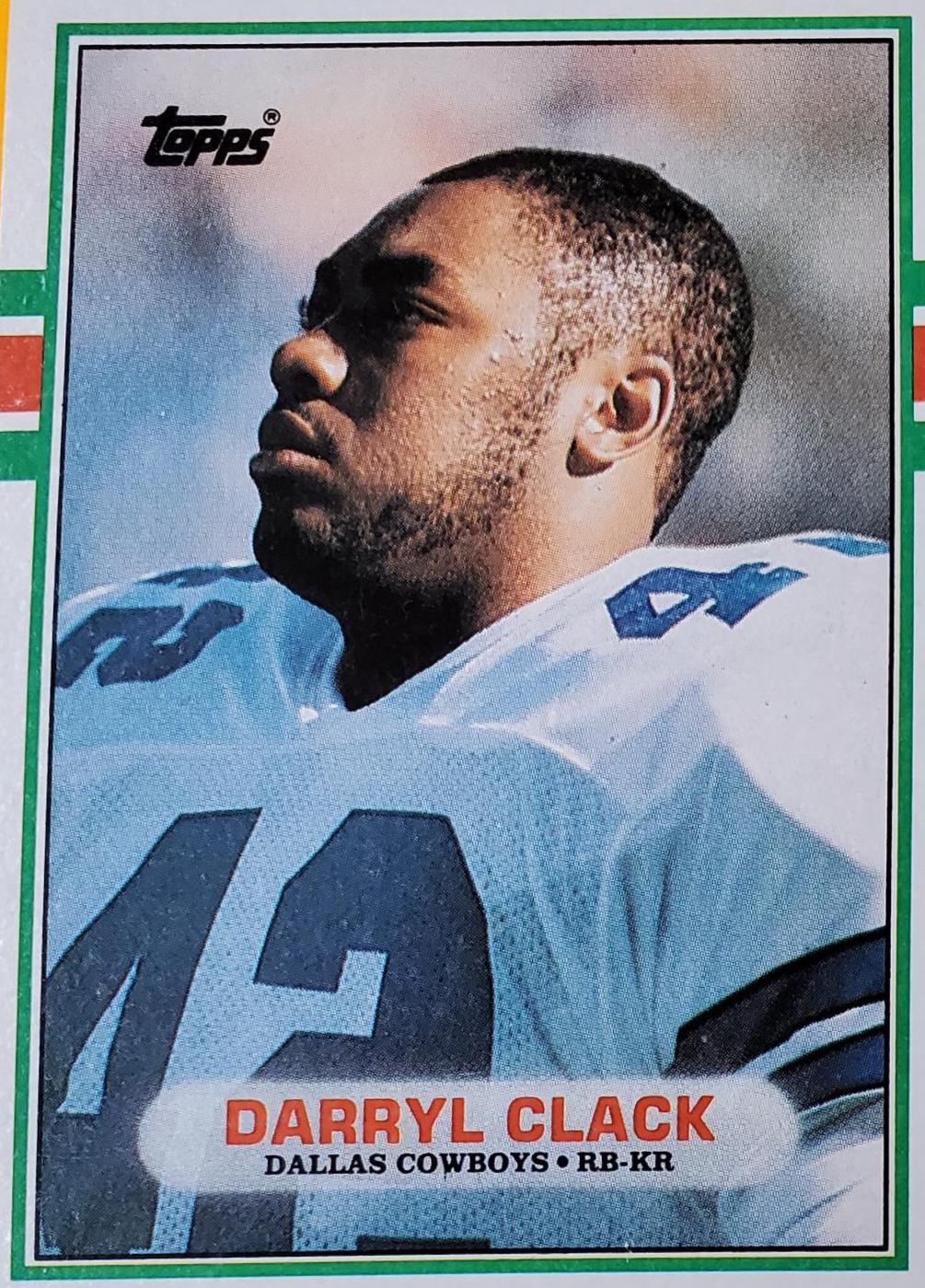 Darryl Clack #386 Football Cards 1989 Topps