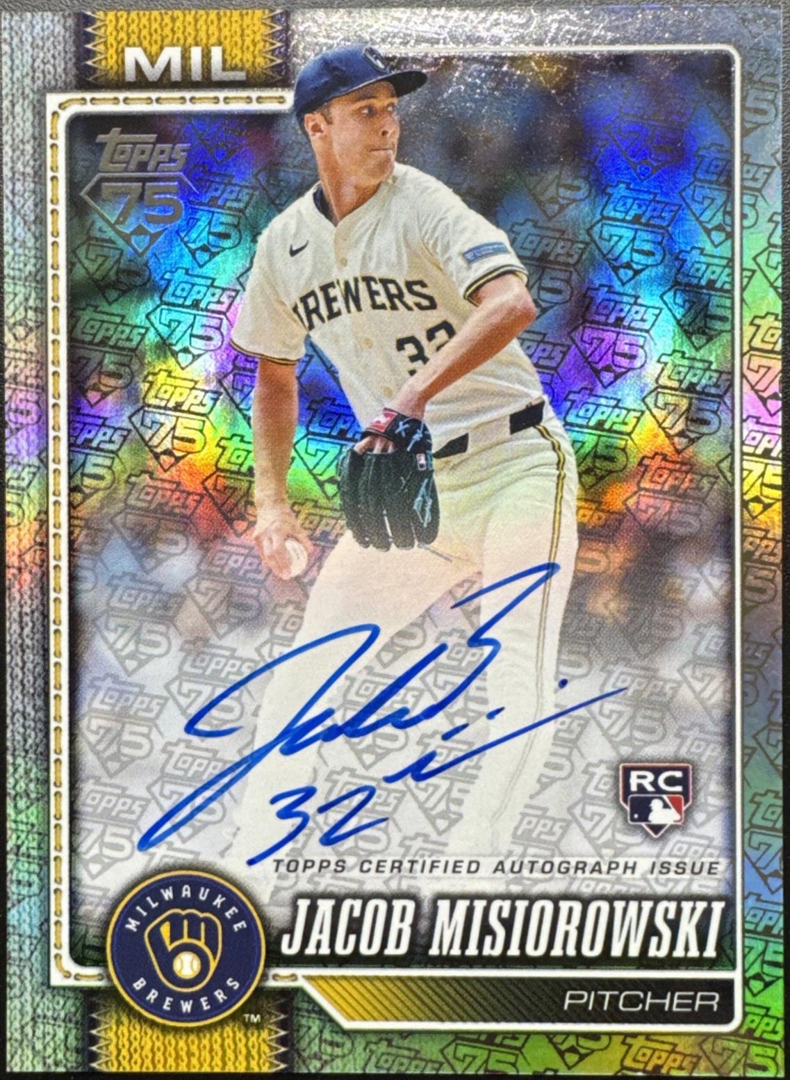 Jacob Misiorowski [75th Anniversary] #10 Prices | 2026 Topps Flagship ...