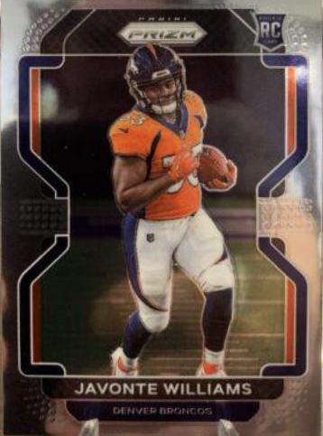Javonte Williams #345 Football Cards 2021 Panini Prizm