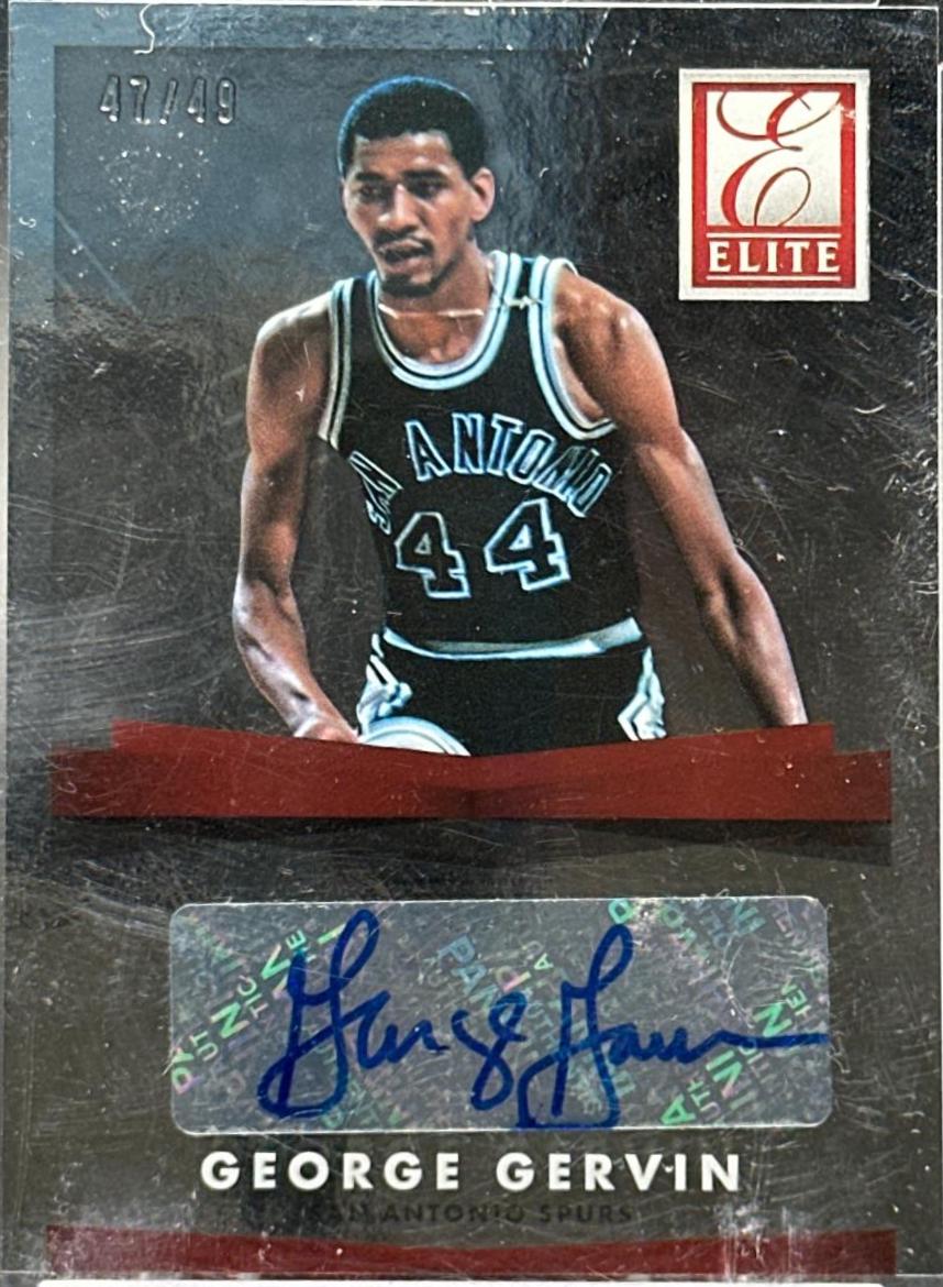 George Gervin #ES-GGV Basketball Cards 2015 Panini Donruss Elite Signatures