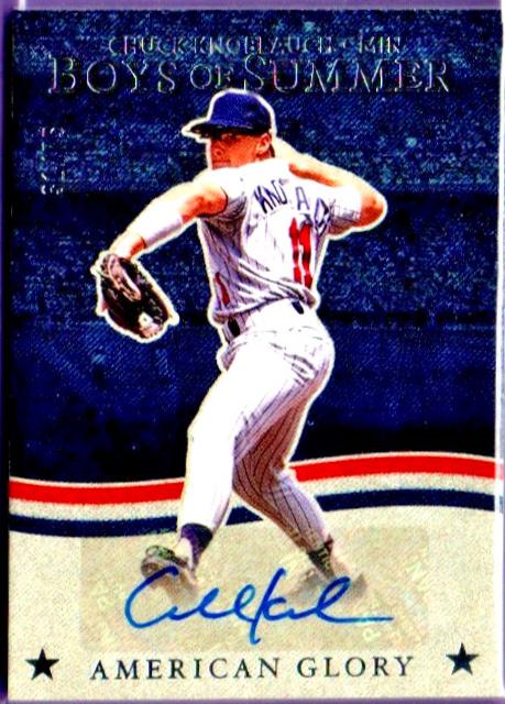 Chuck Knoblauch #9 2025 Panini Boys of Summer Baseball American Glory Signatures