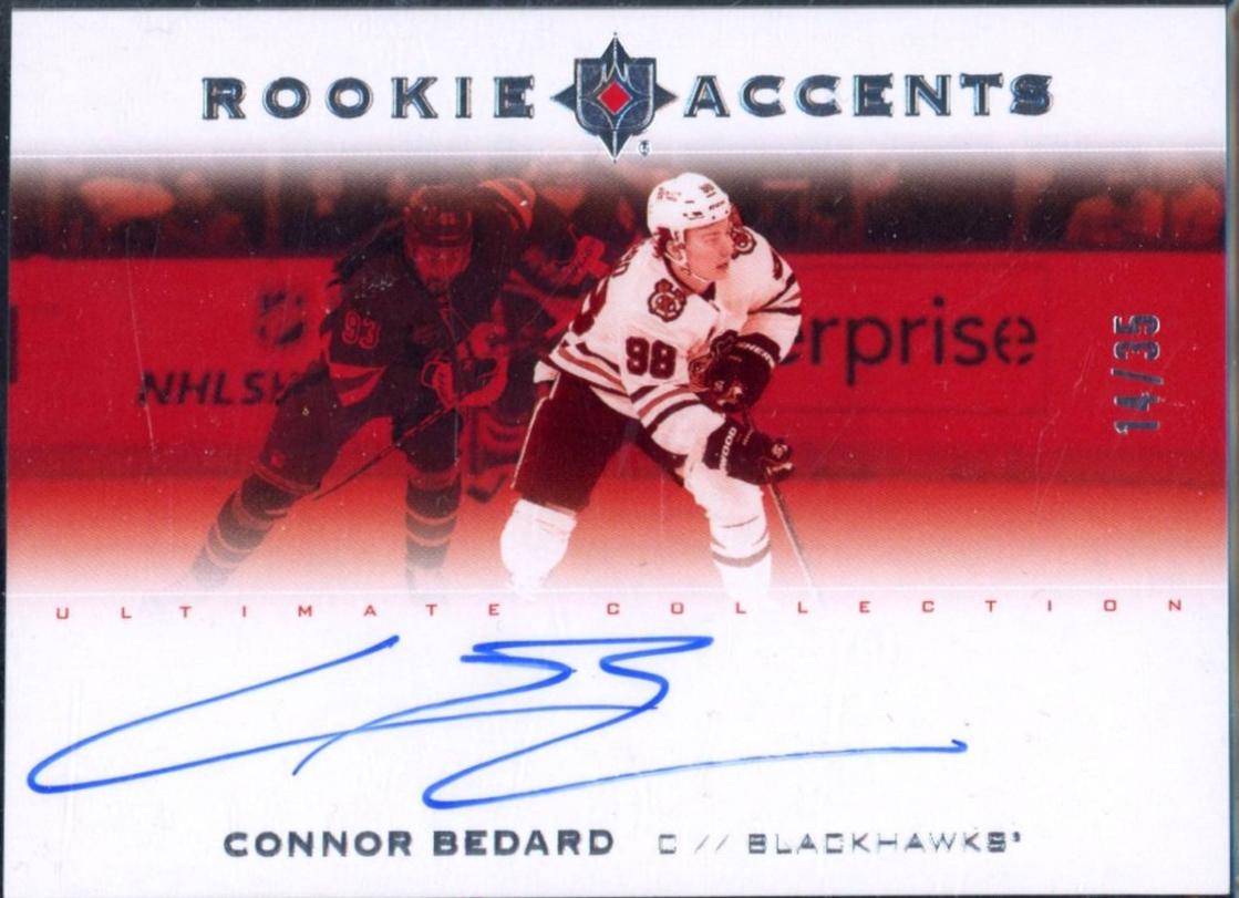 Connor Bedard #RA-CB 2023-24 Upper Deck Ultimate Collection Hockey Rookie Accents