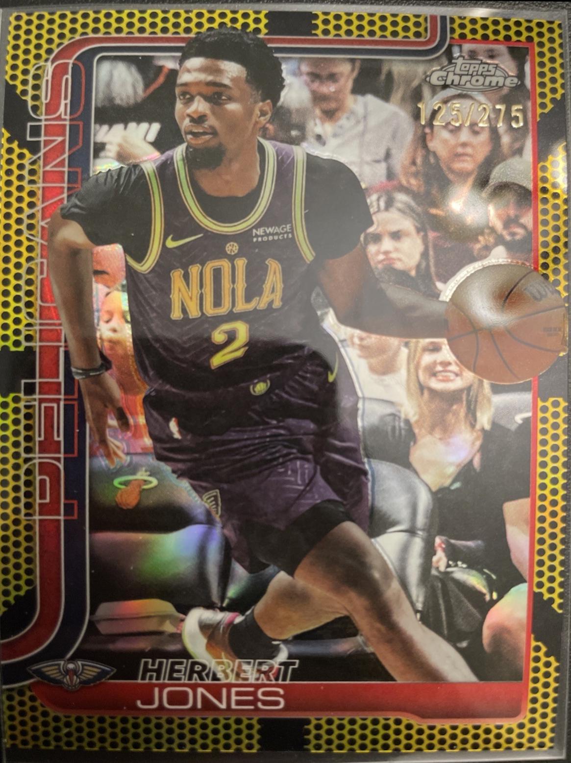 Herbert Jones [Yellow Basketball Refractor] #120