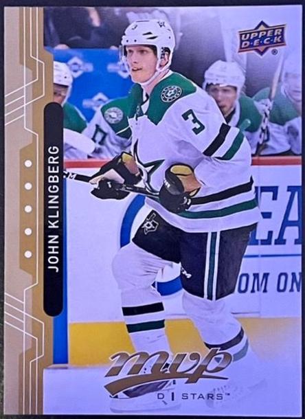 John Klinberg #33 Hockey Cards 2018 Upper Deck MVP