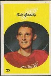 Bill Gadsby #25 Hockey Cards 1962 Parkhurst