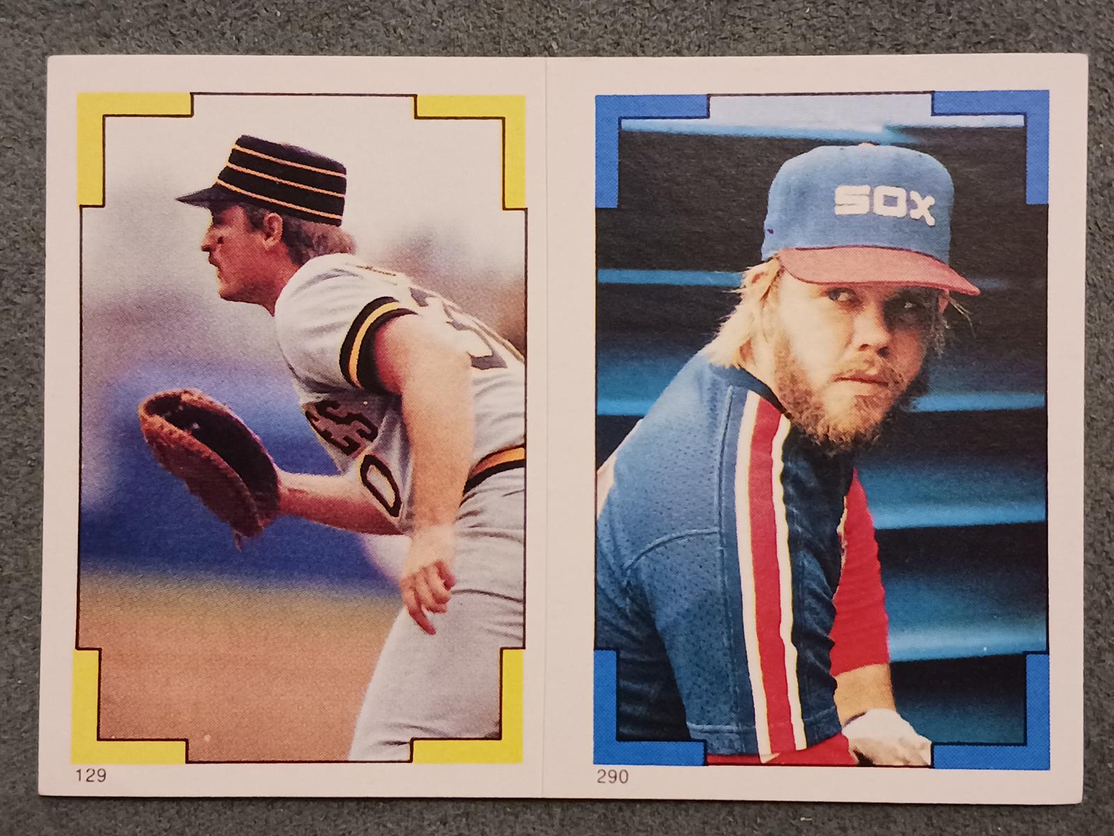 Jason Thompson, Bob James Baseball Cards 1986 Topps Stickers