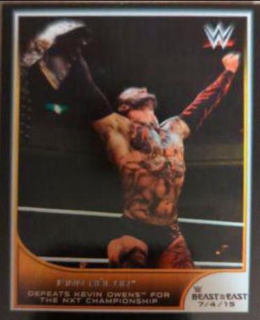 Finn Balor #100 Wrestling Cards 2016 Topps WWE Road to Wrestlemania