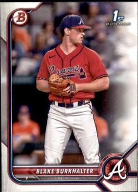 Blake Burkhalter #BD-10 Baseball Cards 2022 Bowman Draft